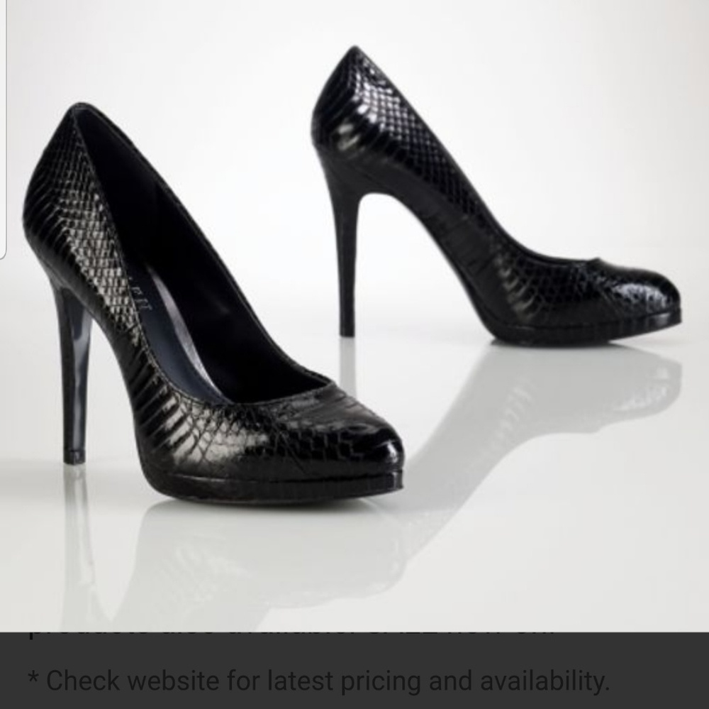 ralph lauren black pumps